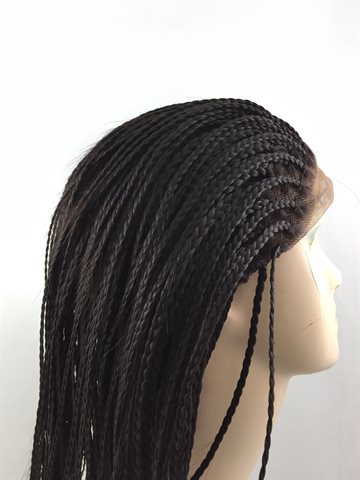 Wig in Braid, 14" inches (32 cm) colour 4 Dark Brown